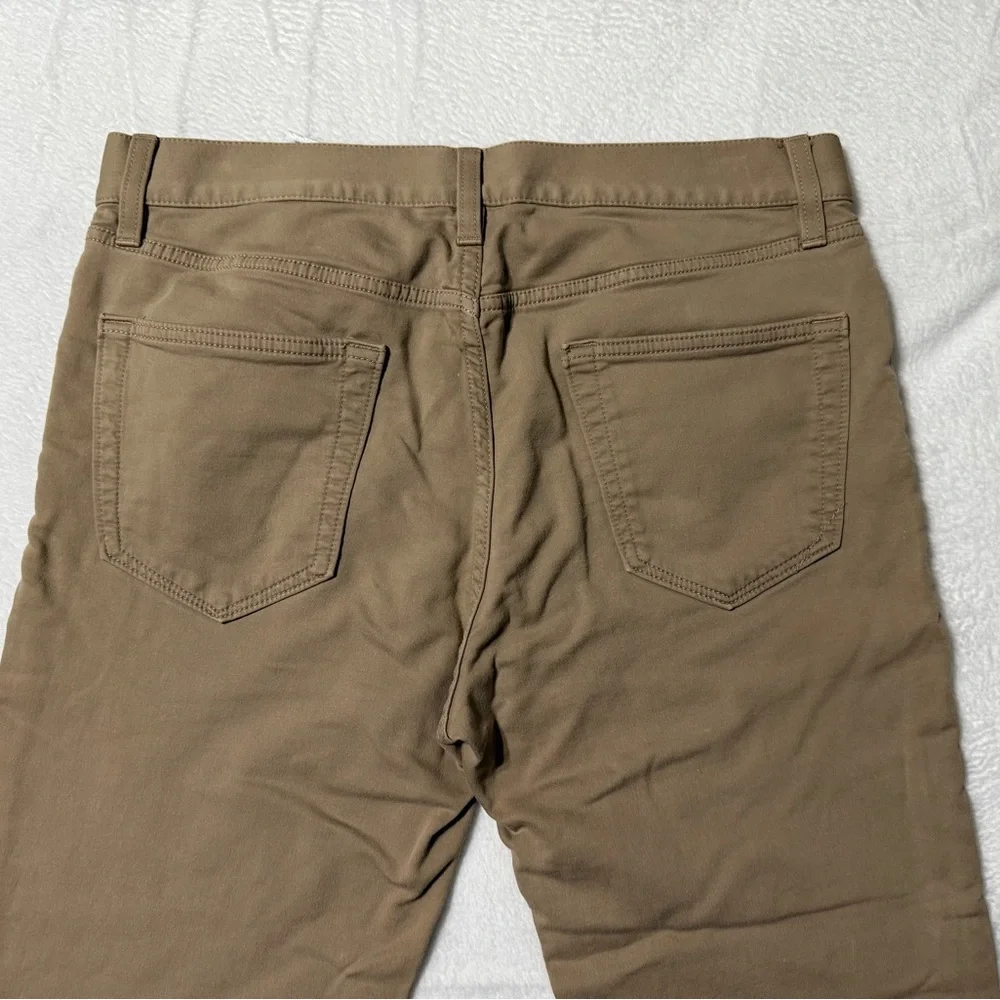 Banana Republic Jeans‎ Mens 32x28 Beige Traveler Slim Straight Stretch Mid Rise